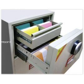 Картотечный сейф Diplomat DFC2000 D2E, DFC - вариант: 2 ящика, DFC - исполнение: Стандартный, DFC - запирание: 1 эл. замок, DFC - оборудование: С 2 доп. ящиками