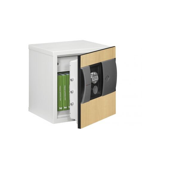 Сейф KASO E2 308 серый, с берёзовой панелью