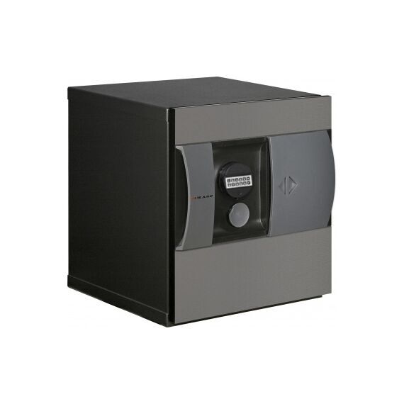 Сейф KASO E1-310 со стандартной серой панелью и чёрным корпусом
