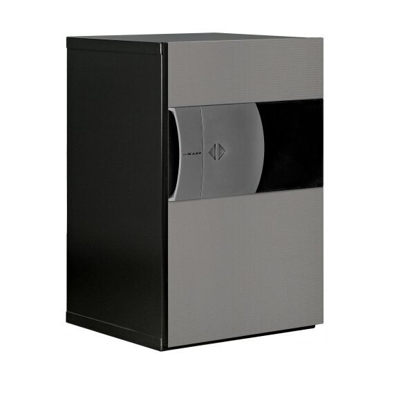 Сейф KASO E1-320 с чёрным корпусом и серой панелью