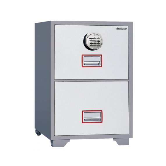 Картотечный сейф Diplomat DFC2000E, DFC - вариант: 2 ящика, DFC - исполнение: Стандартный, DFC - запирание: 1 эл. замок, DFC - оборудование: Под А4