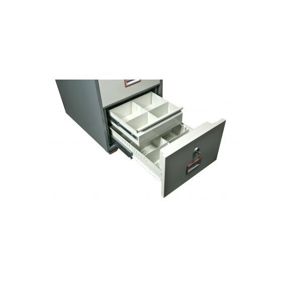 Картотечный сейф Diplomat DFC4000 LD4, DFC - вариант: 4 ящика, DFC - исполнение: Глубокий, DFC - запирание: 4 кл. замка, DFC - оборудование: С 4 доп. ящиками