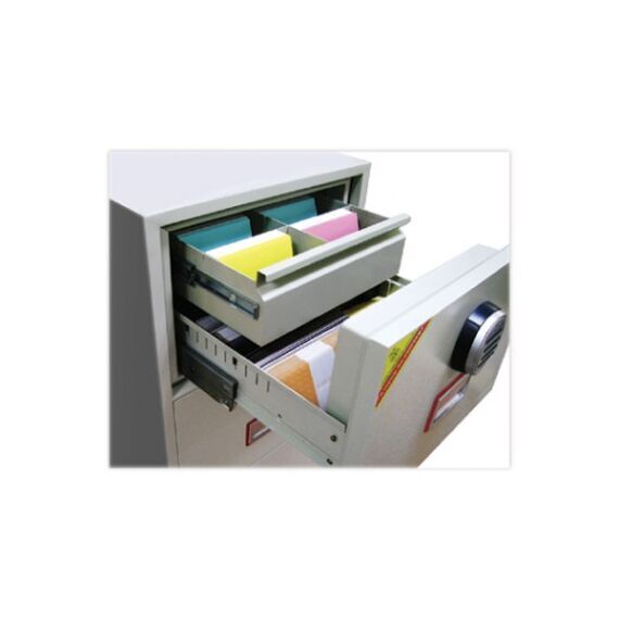 Картотечный сейф Diplomat DFC2000 D2E, DFC - вариант: 2 ящика, DFC - исполнение: Стандартный, DFC - запирание: 1 эл. замок, DFC - оборудование: С 2 доп. ящиками