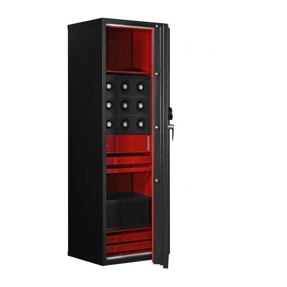 Специальная версия сейфа KASO PTK E3 350, Версия PTK: Чёрный электронный с интерьером