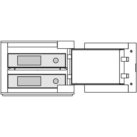 Личный сейф Brixia 1, Вариант исполнения: Чёрный