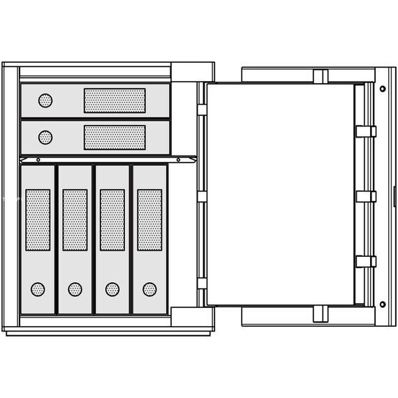 Личный сейф Brixia 3, Вариант исполнения: Чёрный