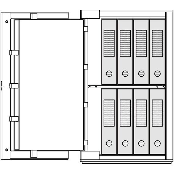 Личный сейф Bordogna Brixia UNO 4 в России, Вариант исполнения: Чёрный левосторонний