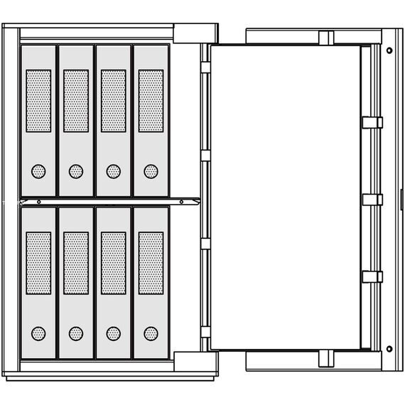 Личный сейф Brixia 4 white, Вариант исполнения: Белый