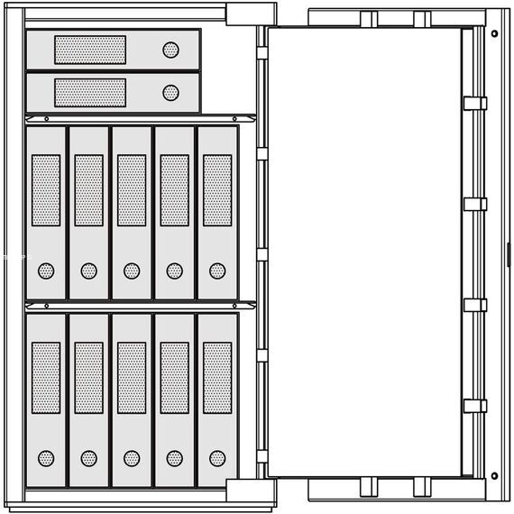 Сейф Brixia 5, Вариант исполнения: Чёрный