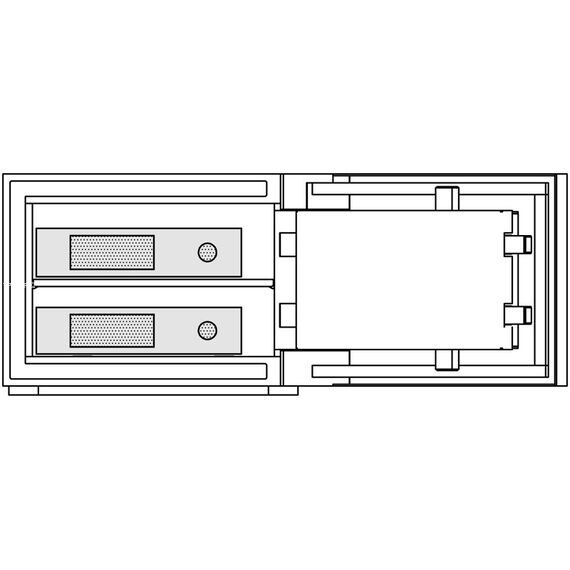 Сейф Brixia TRE 1, Вариант исполнения: Чёрный