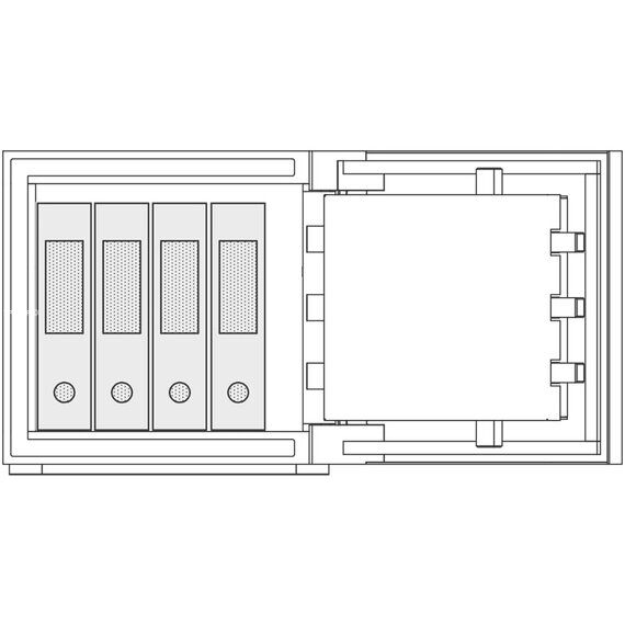 Сейф Brixia TRE 2 white, Вариант исполнения: Белый