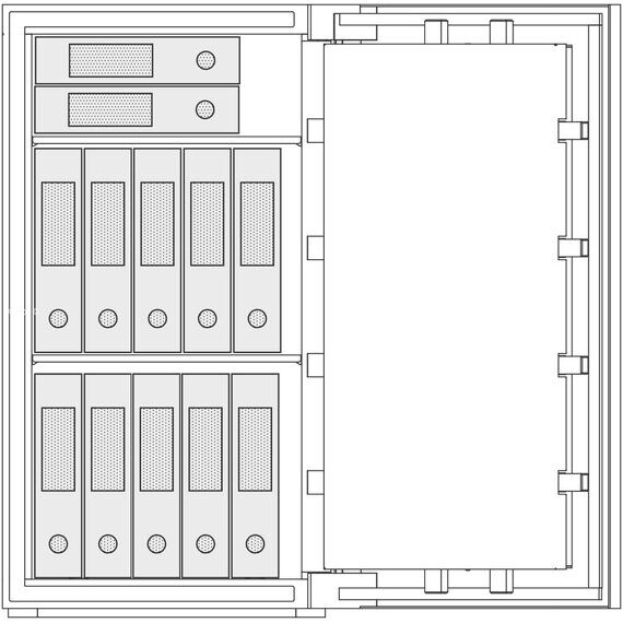 Сейф Brixia TRE 5 white, Вариант исполнения: Белый