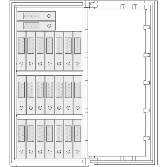 Сейф Brixia TRE 7 white, Вариант исполнения: Белый