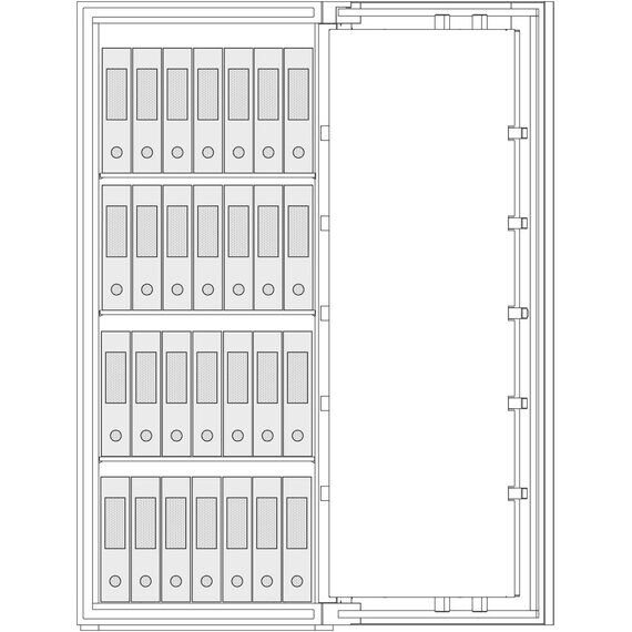 Сейф Brixia TRE 8 white, Вариант исполнения: Белый