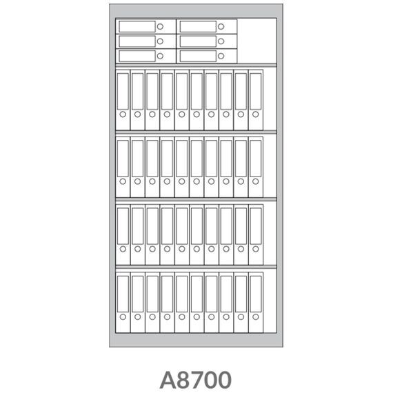 Архивный сейф (шкаф) Bordogna A8700, Вариант исполнения: Ключевой