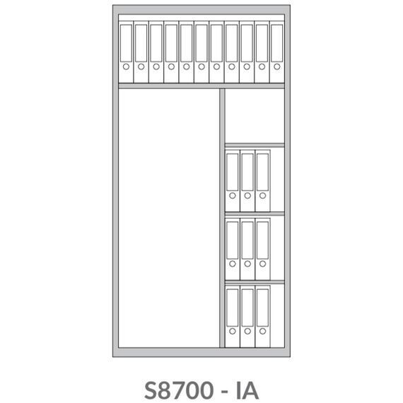 Архивный сейф (шкаф) Bordogna S8700, Вариант исполнения: Ключевой