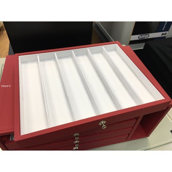 Ювелирный модуль на 4 ящика (red)