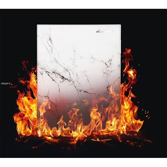 Огнестойкий сейф Diplomat iStella S500 Marble White, Вариант исполнения: Белый мрамор