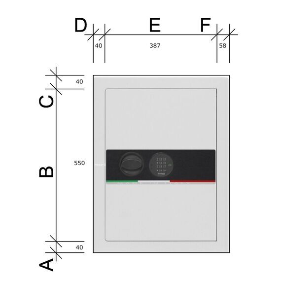 Мебельный сейф Bordogna Ares 69