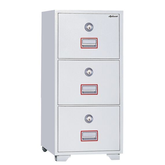 Картотечный сейф Diplomat DFC3000, DFC - вариант: 3 ящика, DFC - исполнение: Стандартный, DFC - запирание: 1 кл. замок, DFC - оборудование: Под А4