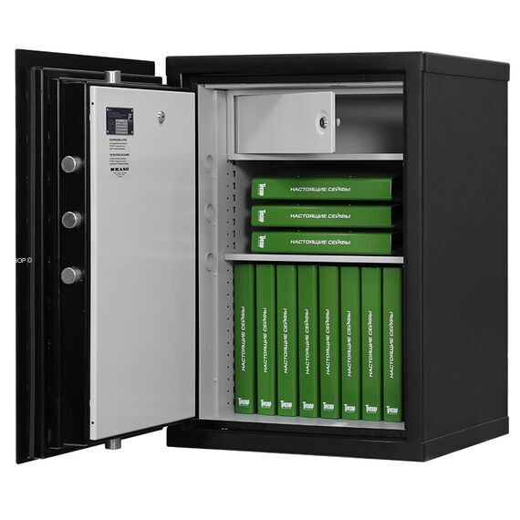 Сейф Kaso PTK E3 309 чёрного цвета с электронным замком, Версия PTK: Чёрный левосторонний электронный