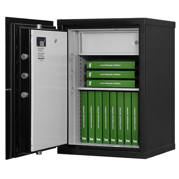 Сейф Kaso PTK E3 309 чёрного цвета с электронным замком, Версия PTK: Чёрный левосторонний электронный