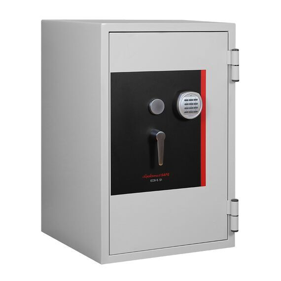 Огневзломостойкий cейф Diplomat SS080 с ключом и электроникой, Вариант исполнения: С электронным и ключевым замками